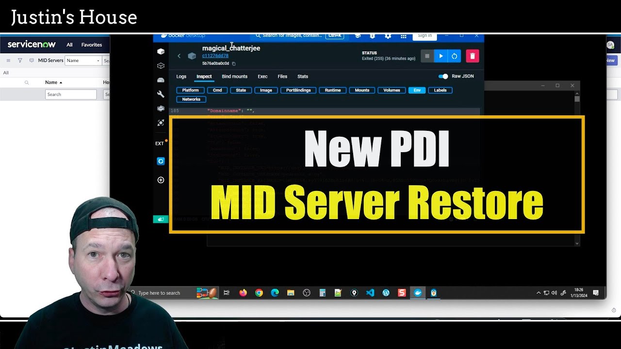 Restoring My PDI's MID Server