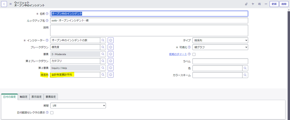 会計カレンダー時系列集計方法