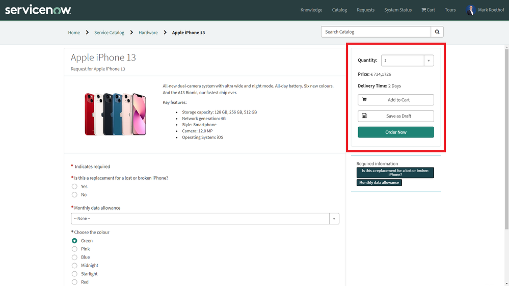 Save Catalog Items as draft