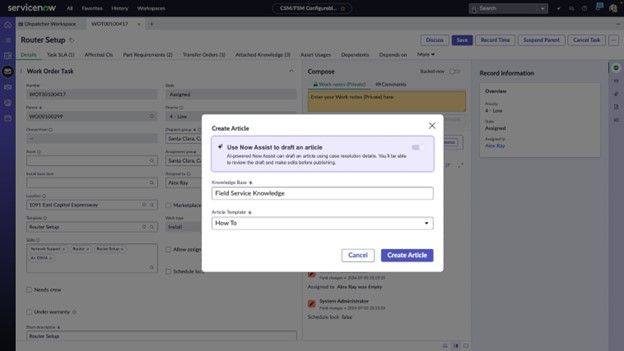 What's New in the Xanadu release for Field Service Management