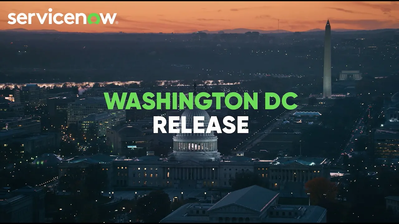 The Now Platform Washington, D.C. Release Full Keynote