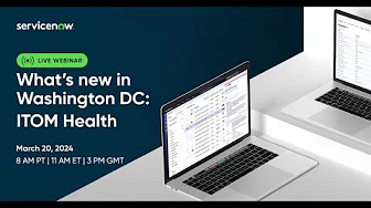 What's new in the Washington DC release: ITOM Health