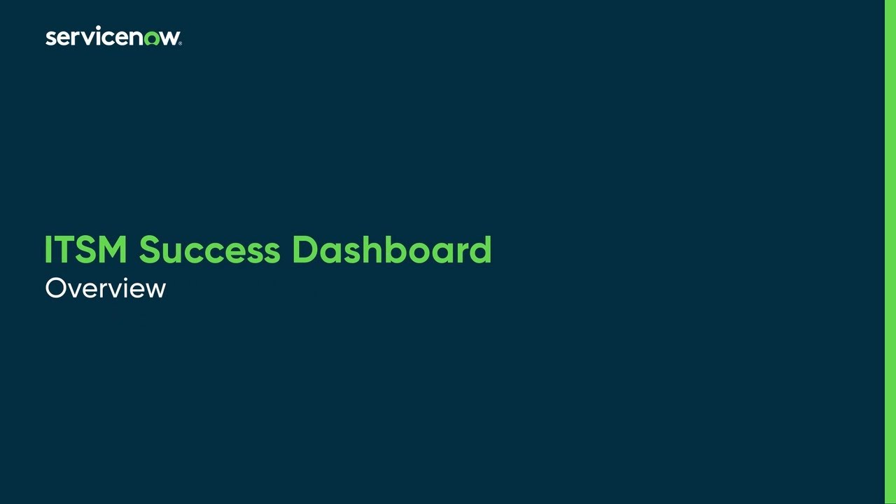 ITSM Success Dashboard | Overview
