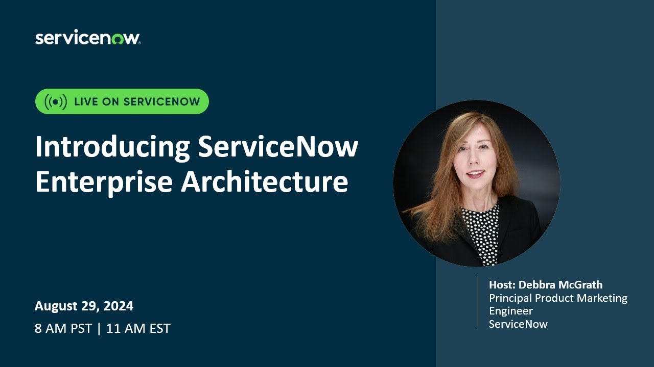 SPM Academy: Introducing ServiceNow Enterprise Architecture