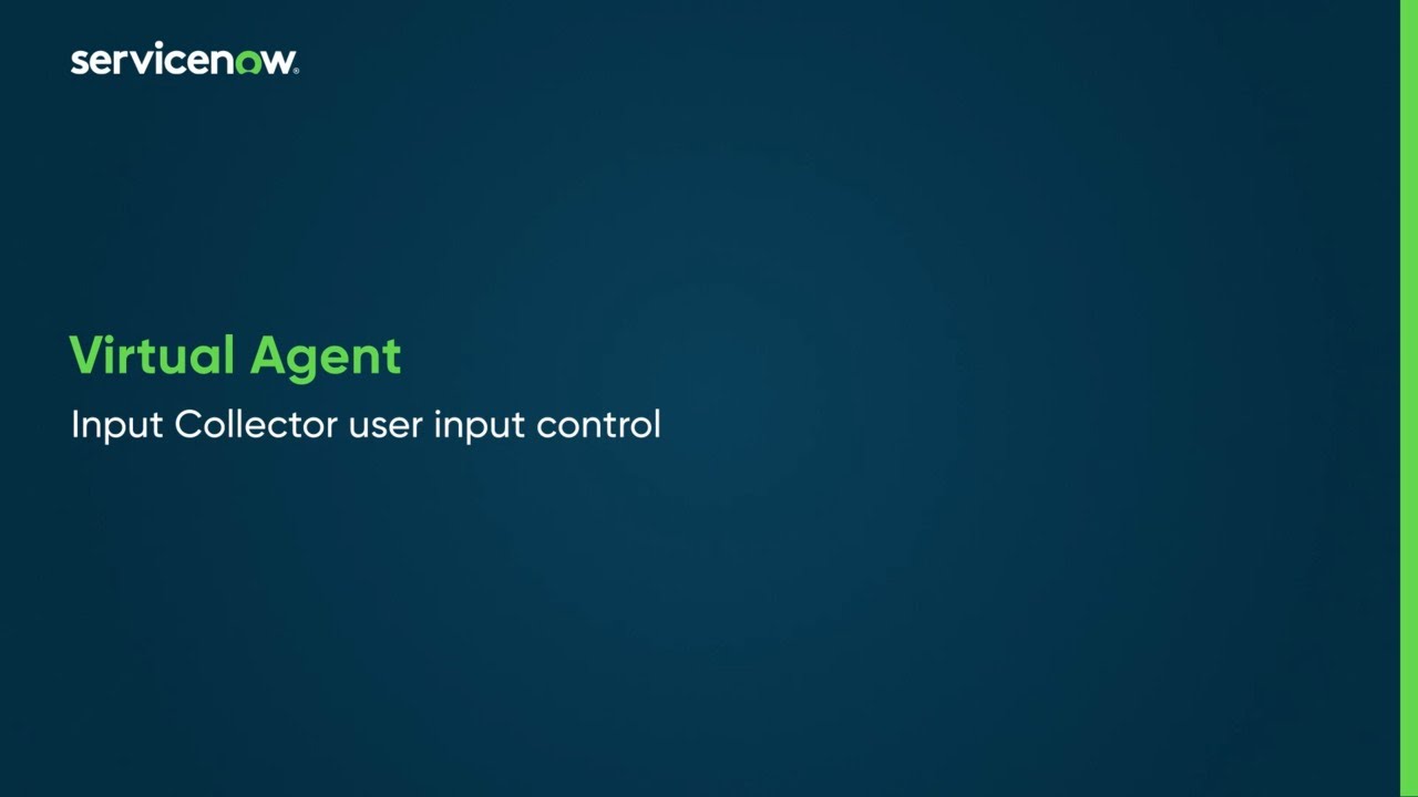 Input Collector user input control