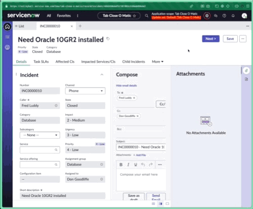 How to open a new workspace tab and close an existing tab in UI Builder