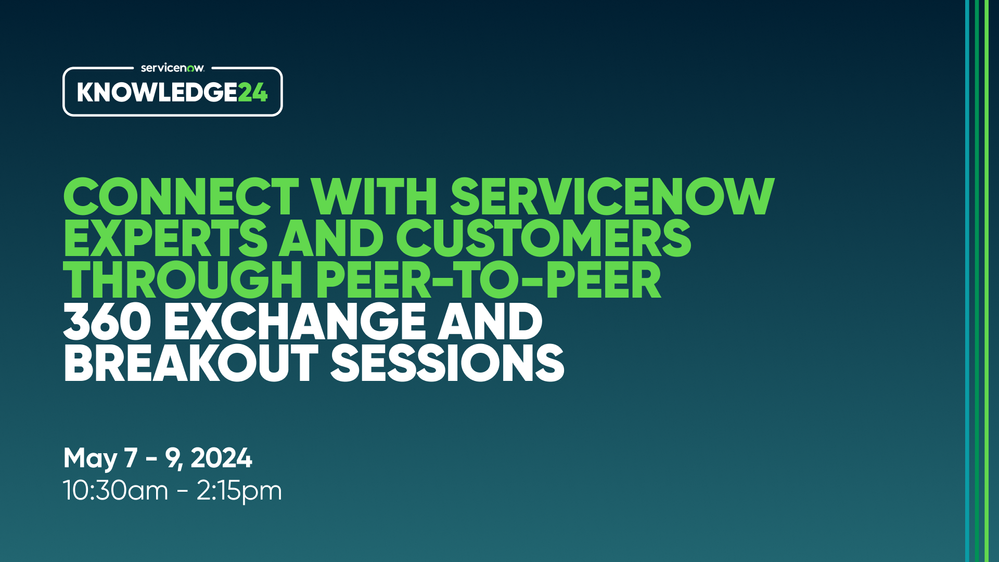 You're invited: Join us for a 360 Exchange at Knowledge 2024!