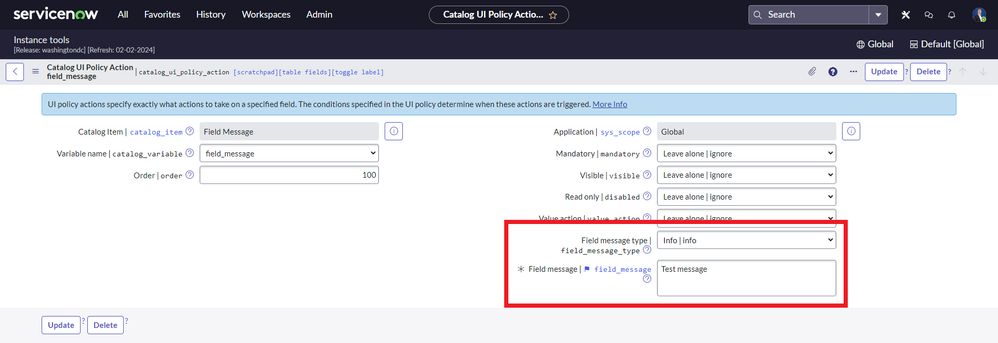 Washington DCs no code "Set messages for questions"