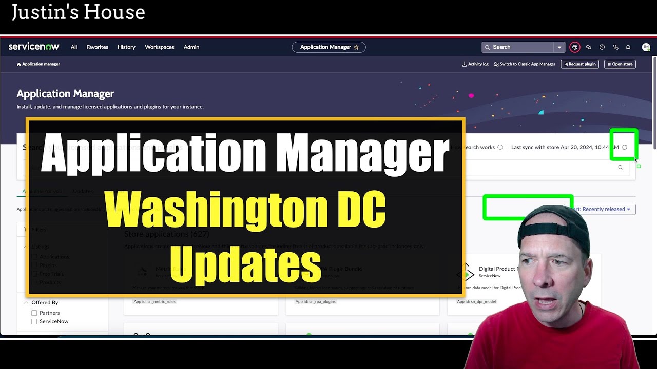 Application Manager Updates with Washington