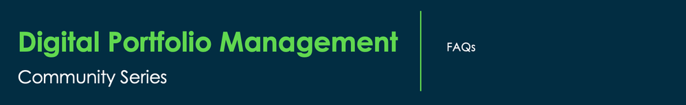 Digital Portfolio Management - FAQs
