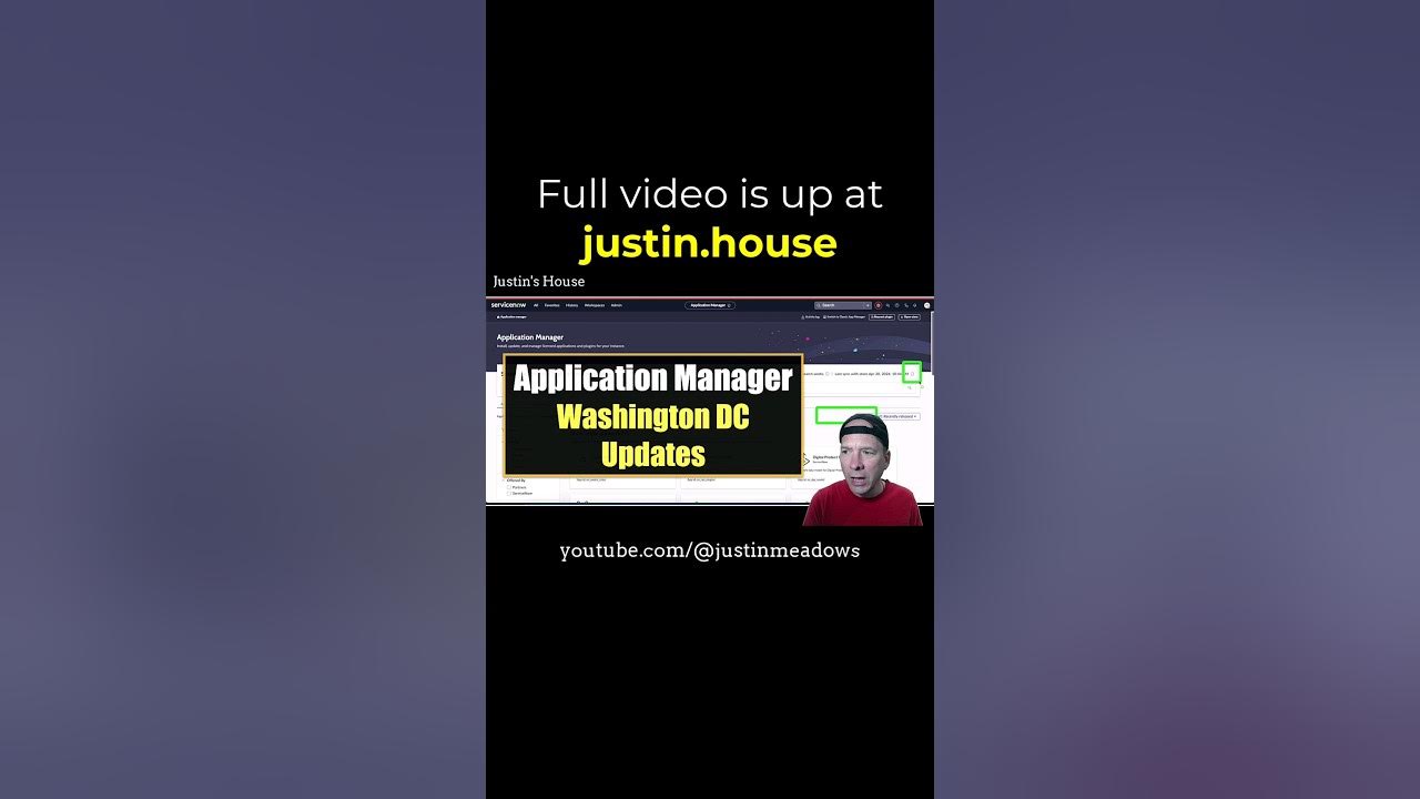 Application Manager Updates with Washington - short 🩳 #servicenow #administration #appstore