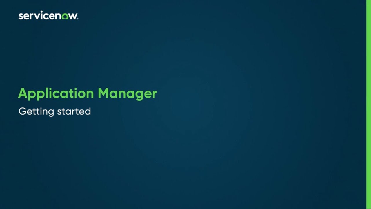 Application Manager | Getting started