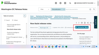 Summarize Docs content when you are in hurry