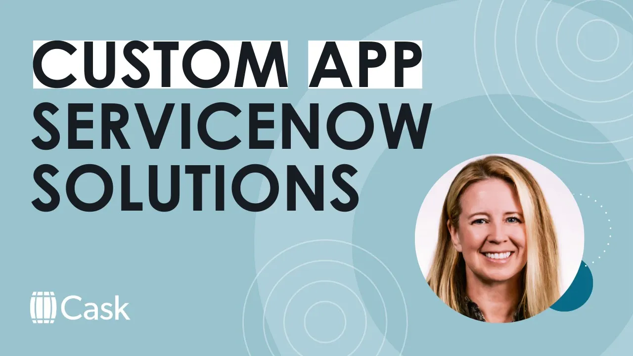 Leveraging ServiceNow for custom app solutions