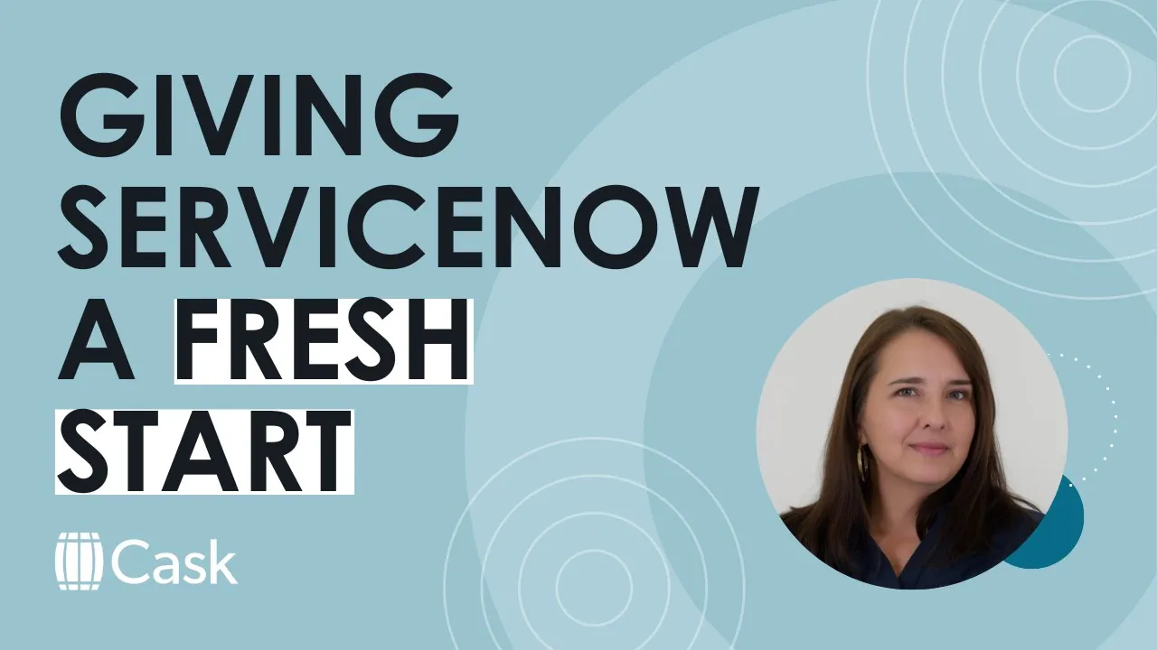 Assessing the need for a fresh start in ServiceNow