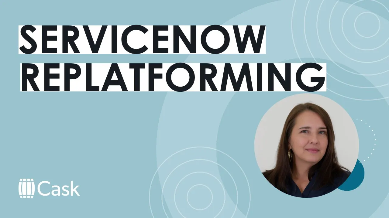 Customization and replatforming in ServiceNow