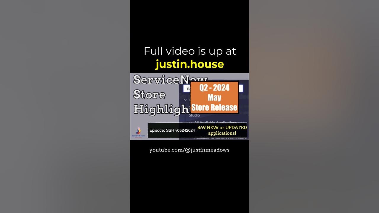 ServiceNow Store Highlights (SSH) v05242024 - short 🩳 #servicenow #apps #newrelease