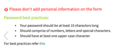 Use case: Display message on Portal/Catalog view that contains links (Rich text) based on conditions