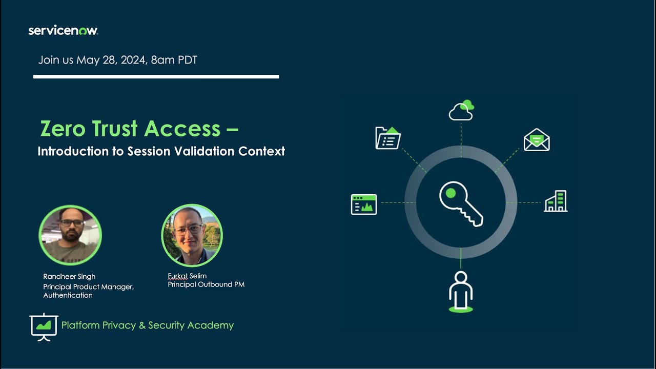Platform Privacy & Security Academy: Zero Trust Access Session Validation Context​  ​