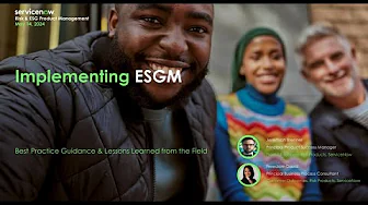 Implementing ServiceNow's ESGM Solution: Best Practices and Lessons Learned
