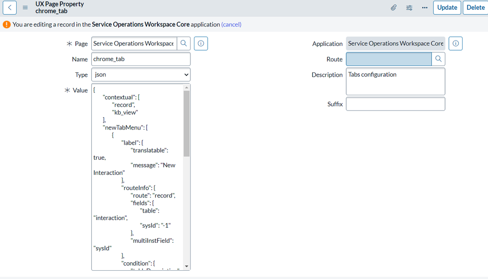67. Hide Interaction in Service Operations Workspace