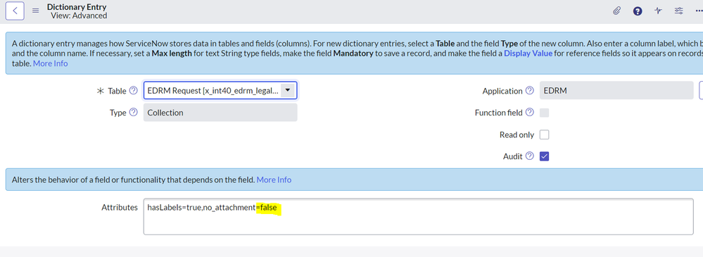 78. Enable/Disable attachments on a Table