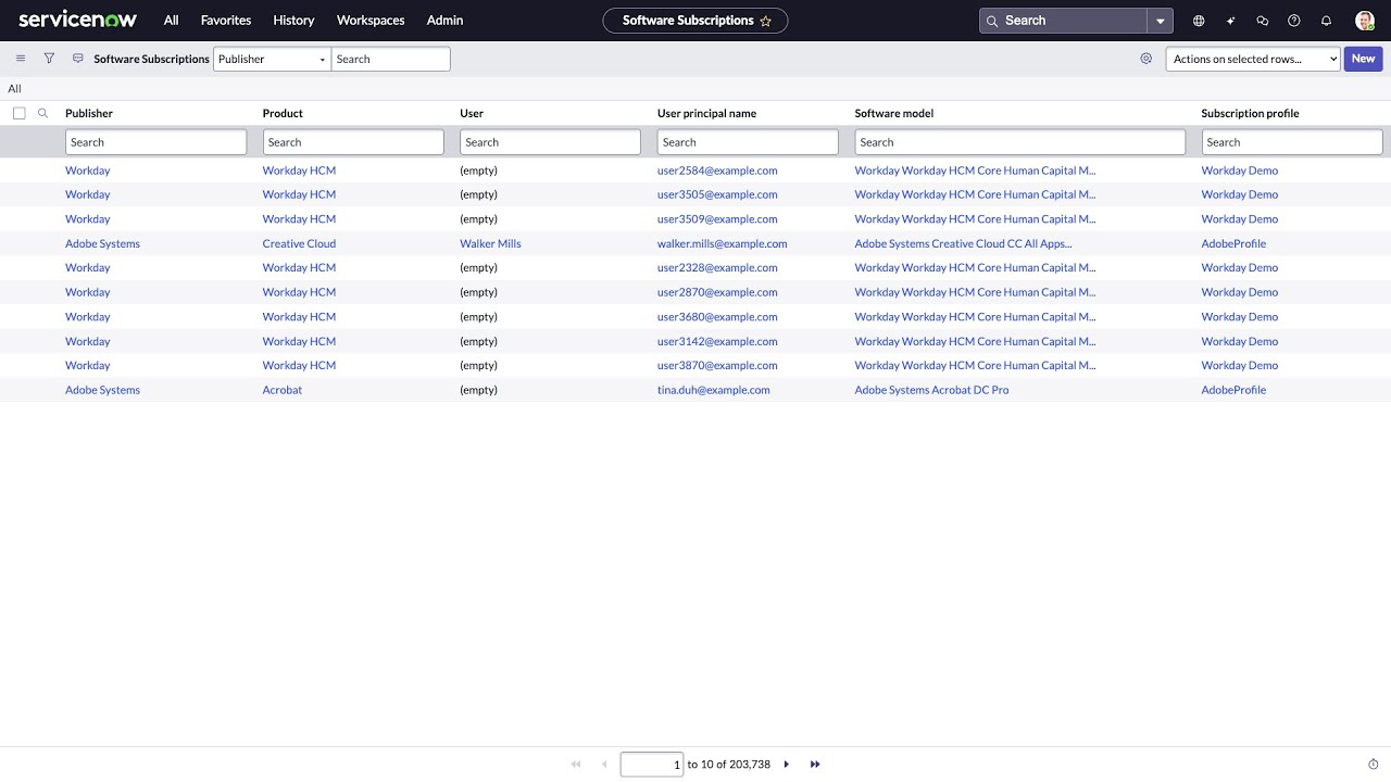 User resolution management for SaaS subscription