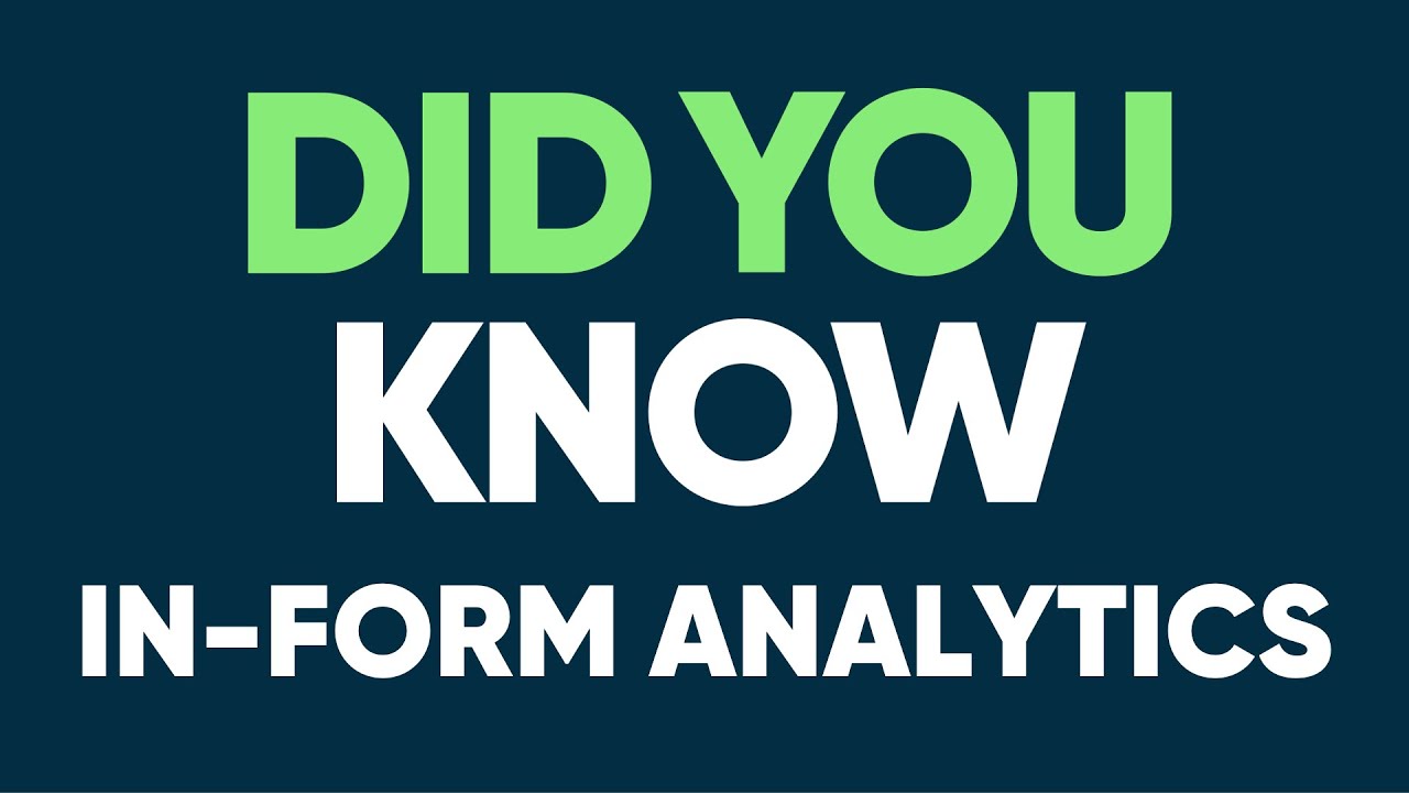 DYK   In form analytics