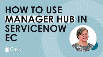 Using ServiceNow Manager Hub in Employee Center
