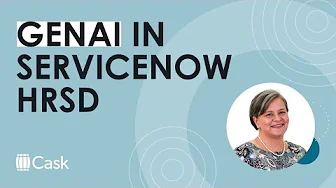 The role of generative AI in the ServiceNow HRSD portal