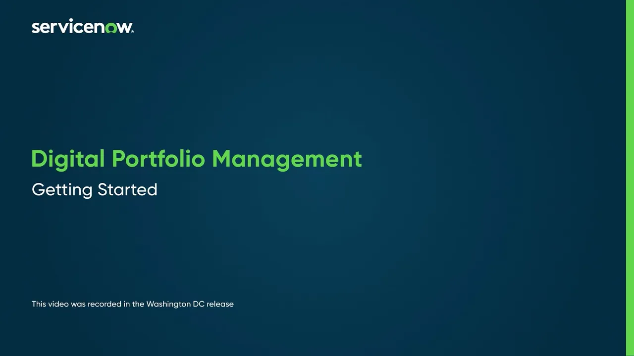 Digital Portfolio Management | Getting started