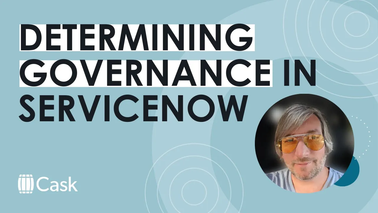 Defining governance in ServiceNow projects