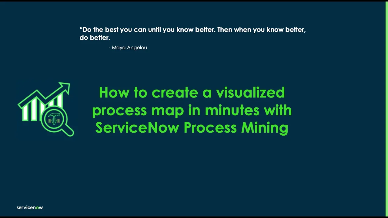 How to create a visualized process map in minutes with ServiceNow Process Mining - Washington