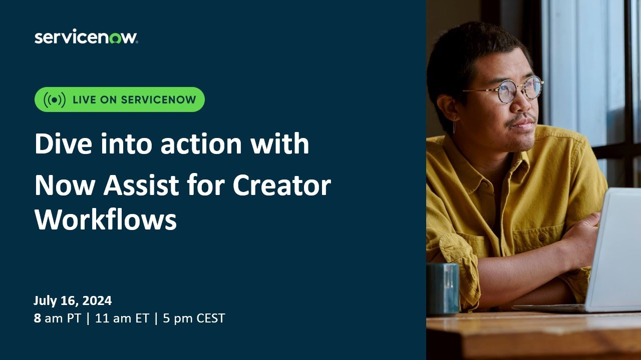 Dive into action with Now Assist for Creator Workflows