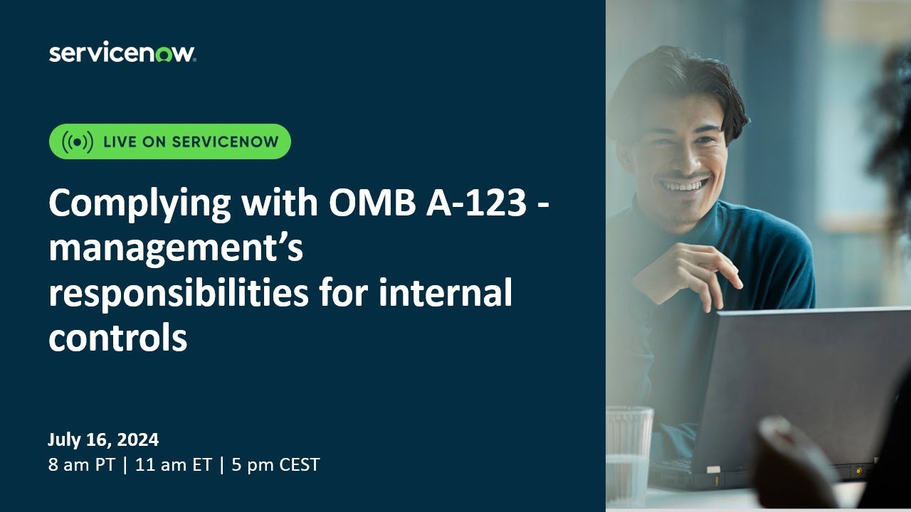 Complying with OMB A 123   management’s responsibilities for internal controls