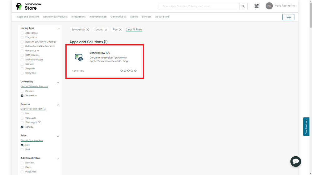 How to activate ServiceNow IDE (Xanadu)