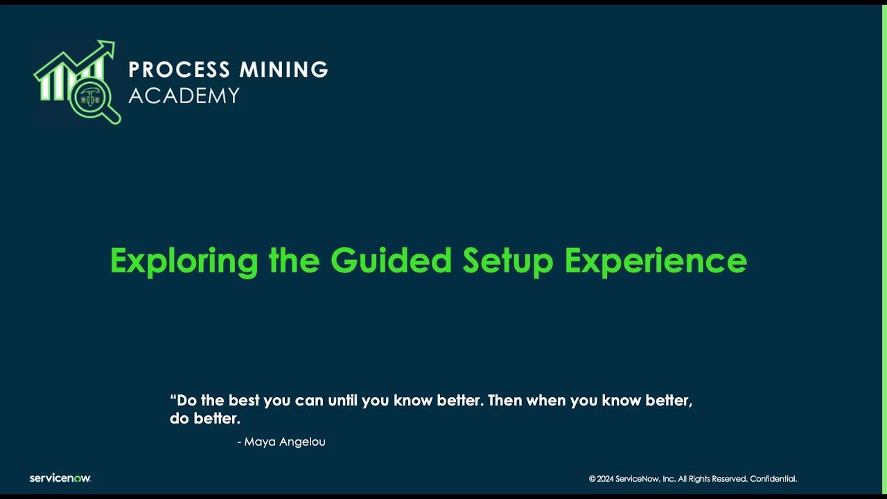 Process Mining Academy - Exploring the Guided Setup Experience