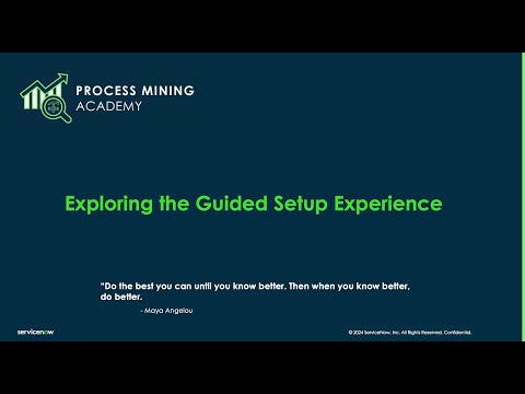 Process Mining Academy #28 - Exploring the Guided Setup Experience