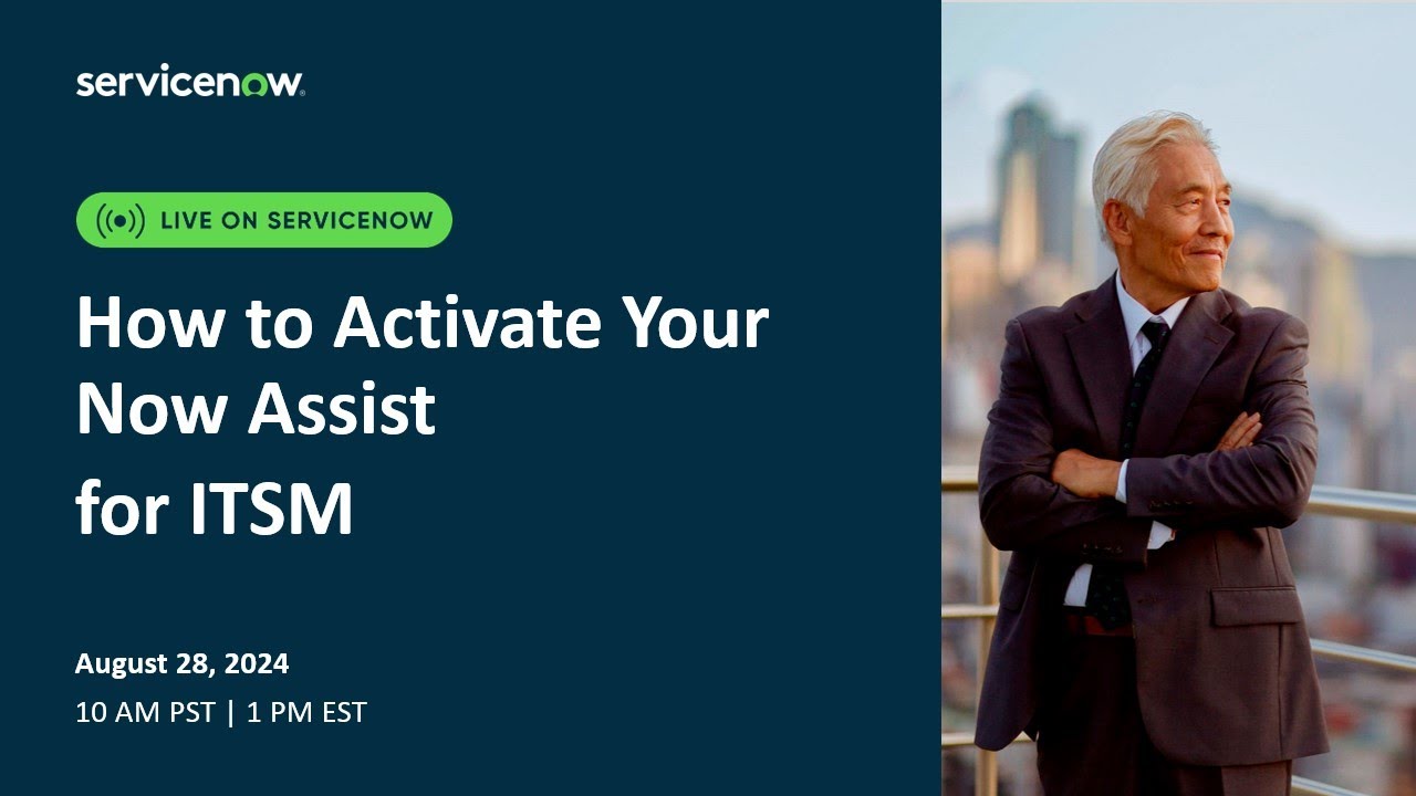 How to Activate Your Now Assist for ITSM