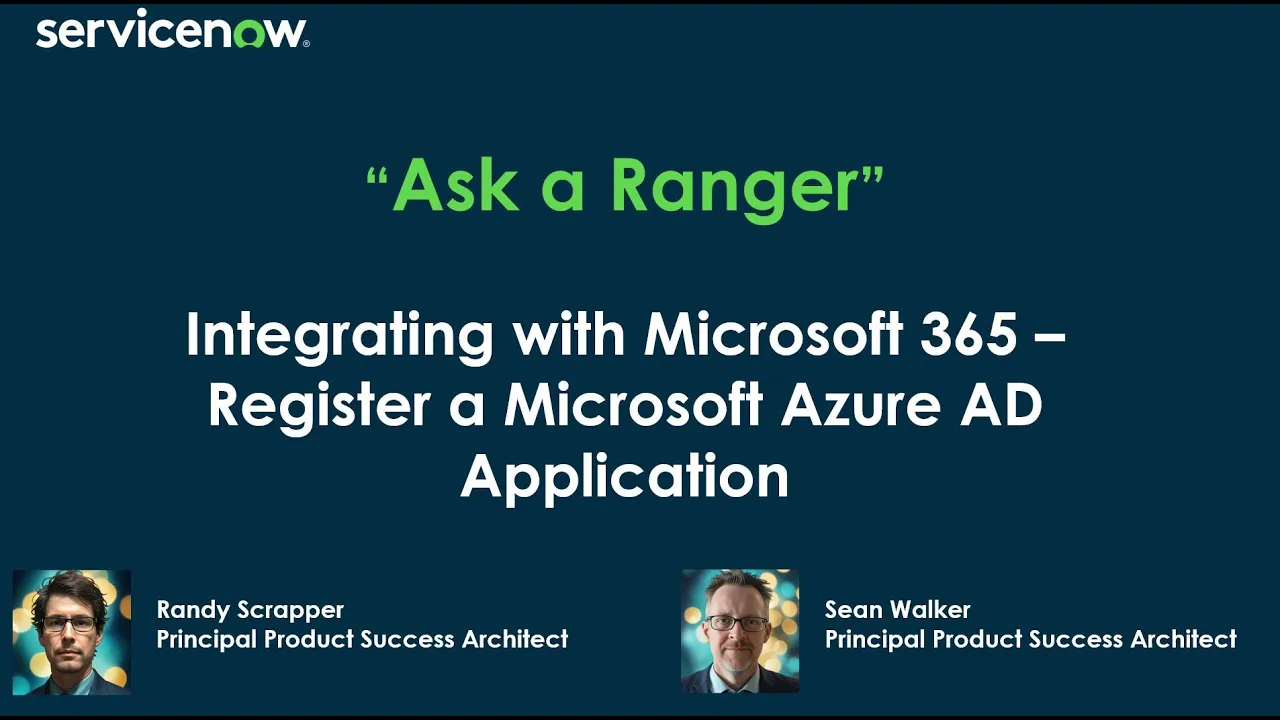 Integrating with Microsoft 365 Series - Register a Microsoft Azure AD Application