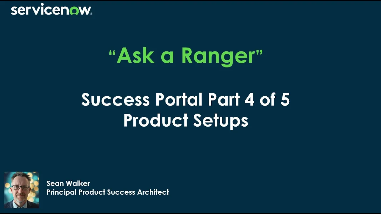 Success Portal Part 4 of 5 - Product Setups