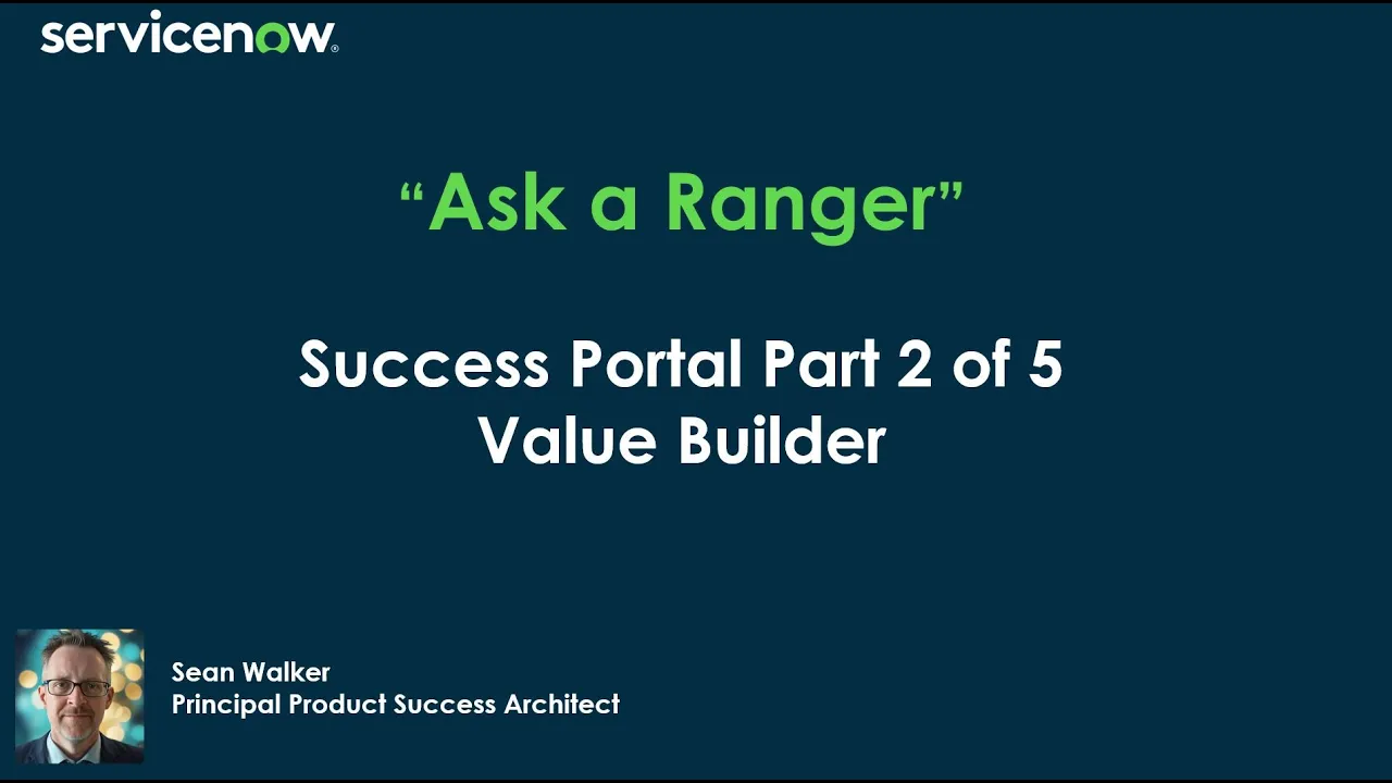 Success Portal Part 2 of 5 - Value Builder