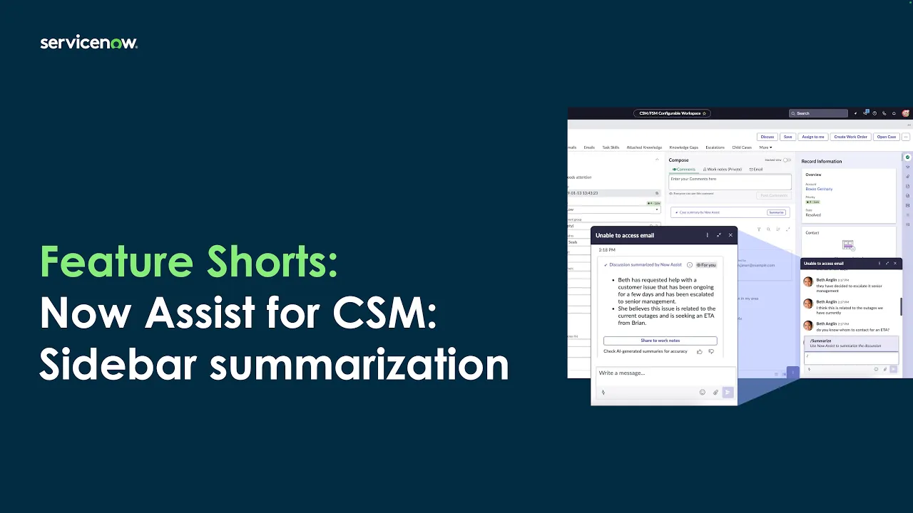 Feature Shorts: Now Assist Sidebar Summarization