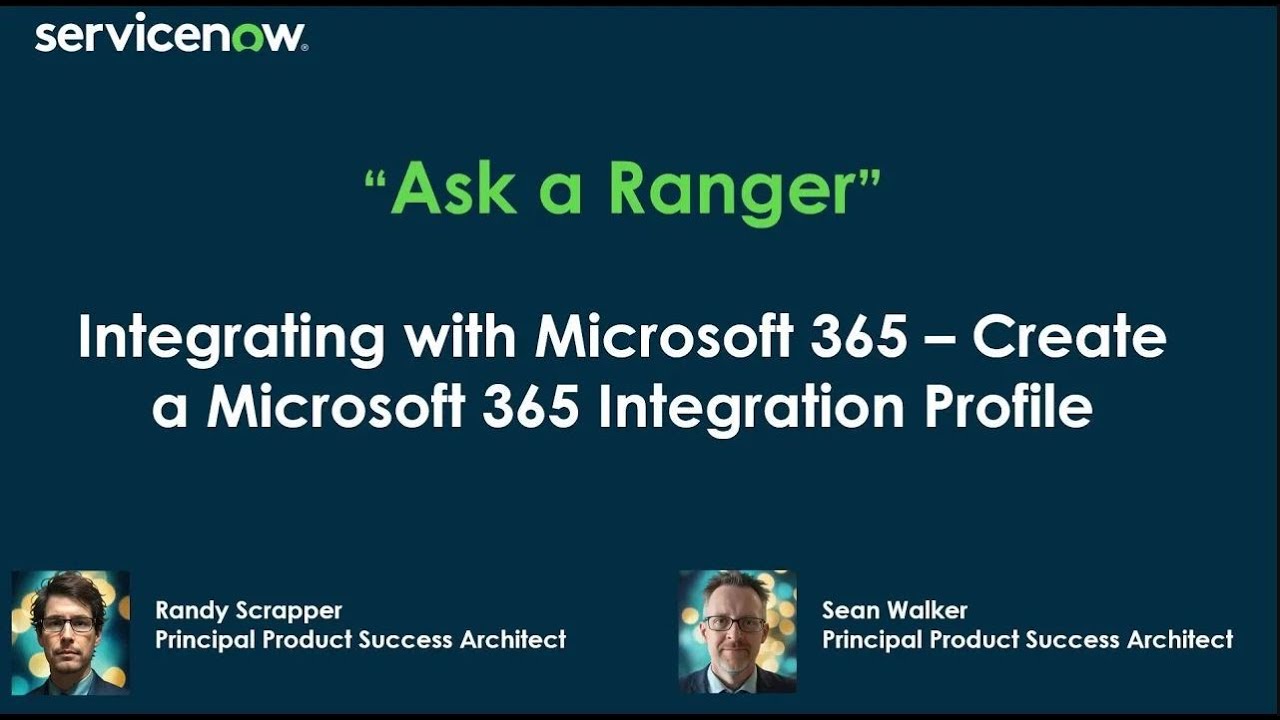 Integrating with Microsoft 365 Series - Create a Microsoft 365 Integration Profile