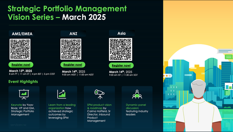 Register Now! Strategic Portfolio Management Vision Series on March 13th, 2025