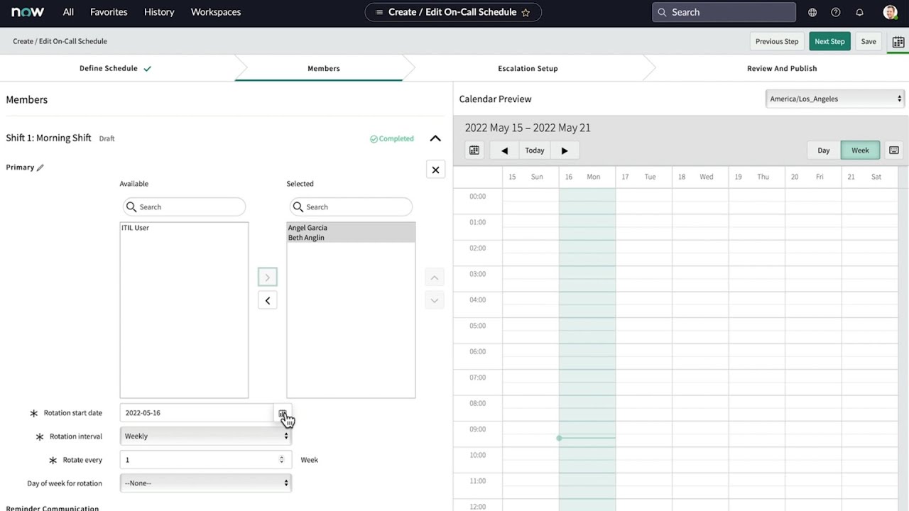 On-Call Scheduling | Set up an on-call schedule