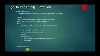 getJournalEntry [ServiceNow]