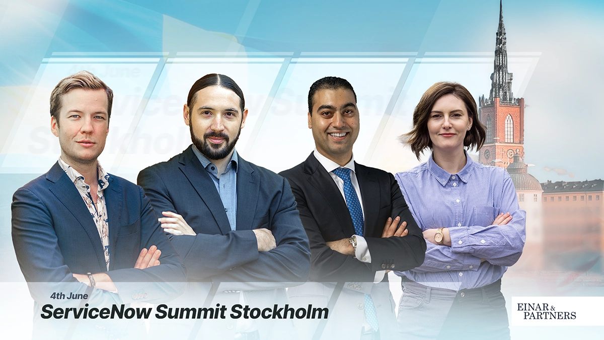 Join Einar & Partners at ServiceNow Summit Stockholm