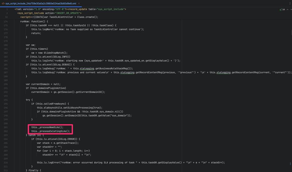 SLA Engine - a developer's perspective of the logic
