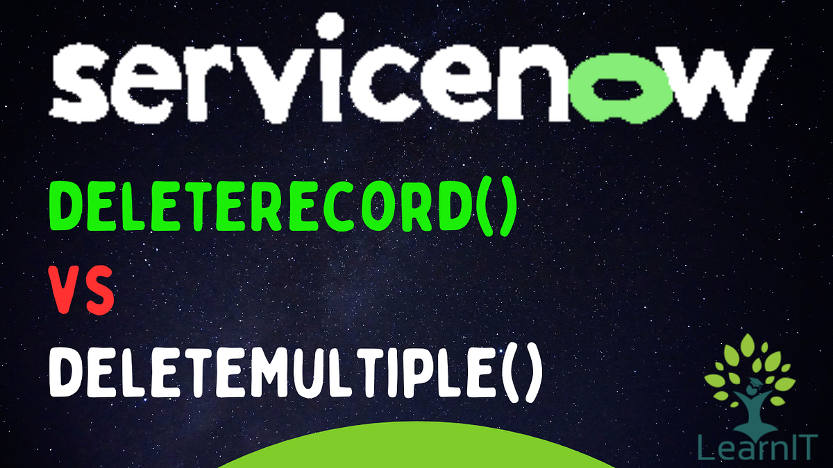 deleteRecord() vs deleteMultiple()
